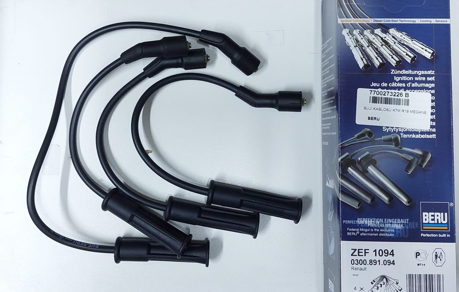7700273226 B / BERU / BUJİ KABLOSU K7M R19 MEGANE